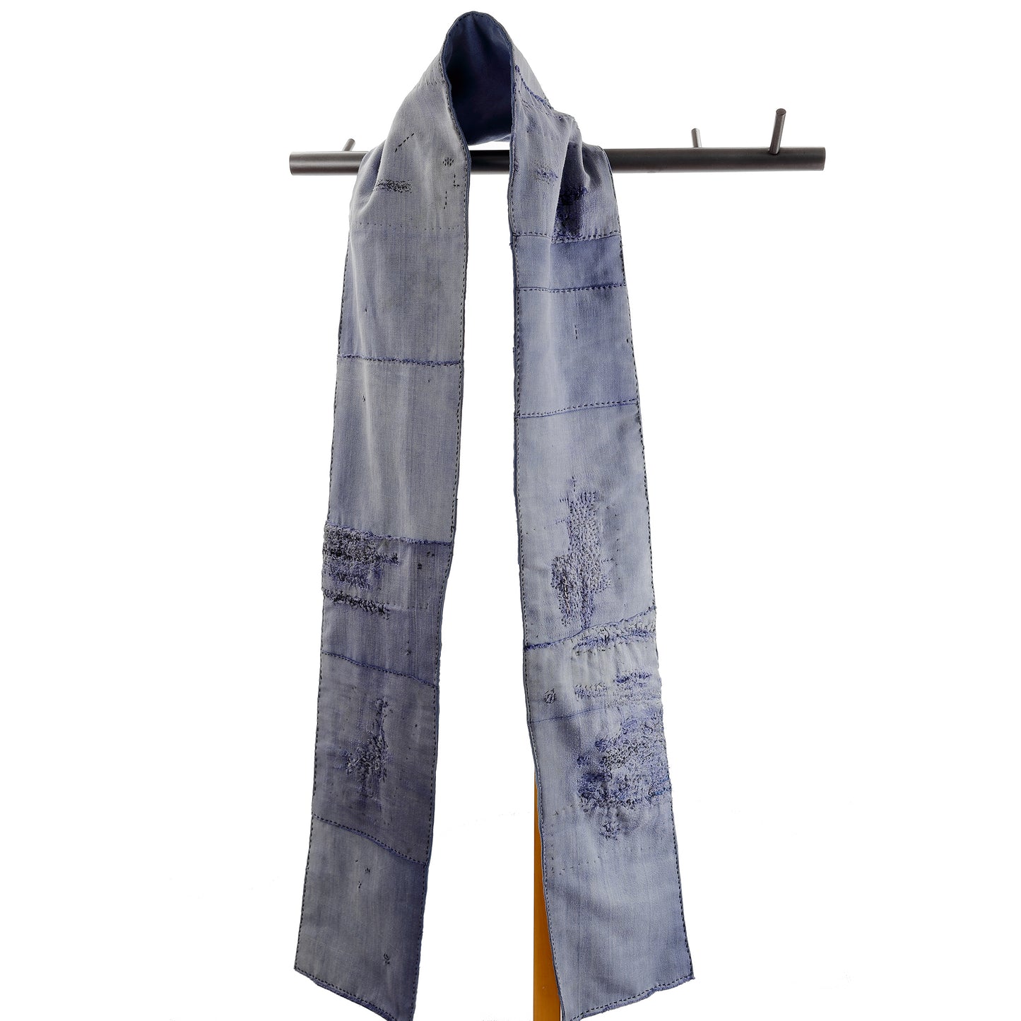 Repurposed Vintage French Moleskin Cotton Workwear Scarf